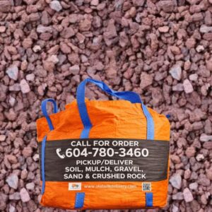 1″ Red Lava Rock Bags